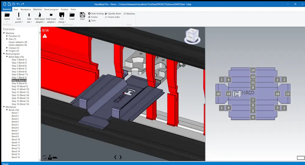 HacoBend Pro software voor offline programmeren