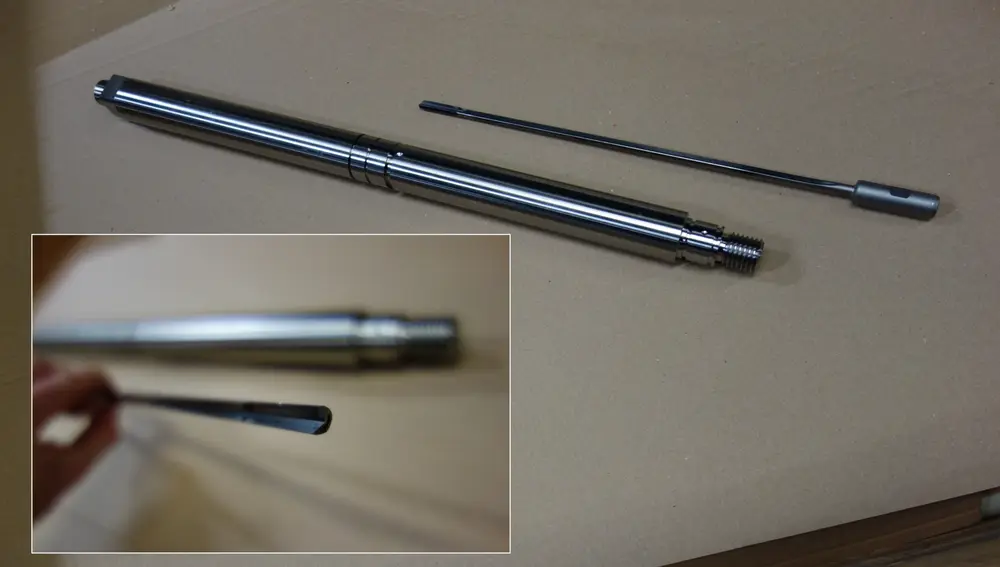 Diepgatboring in rvs 304 cilinder