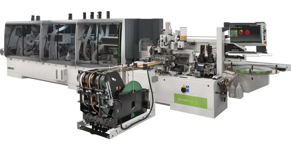 Biesse geautomatiseerde kantenbandlijn