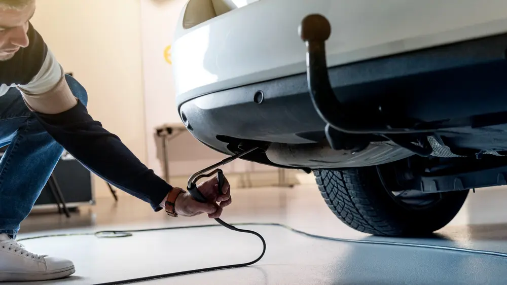 Roetdeeltjesmeting uitlaat dieselwagen