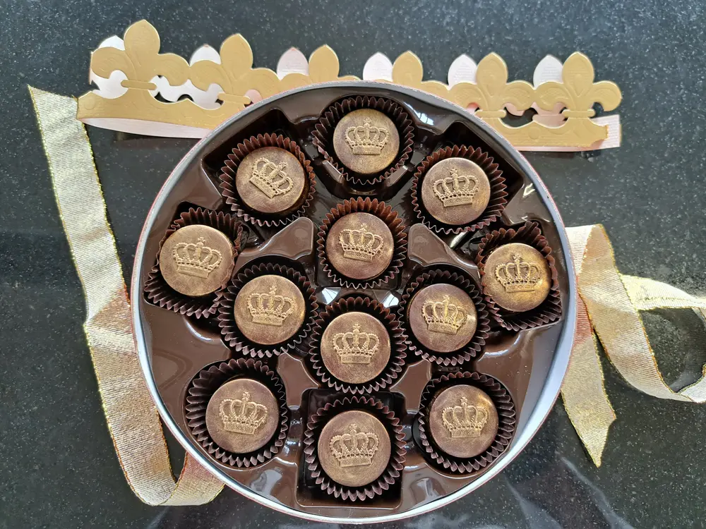 king or chocolate chocoladeconcept