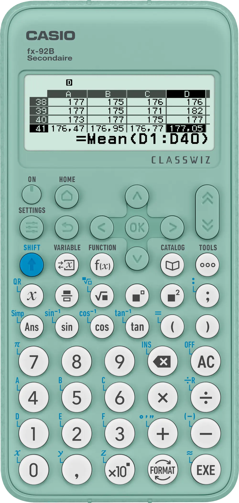 De nieuwe fx-92B van Casio