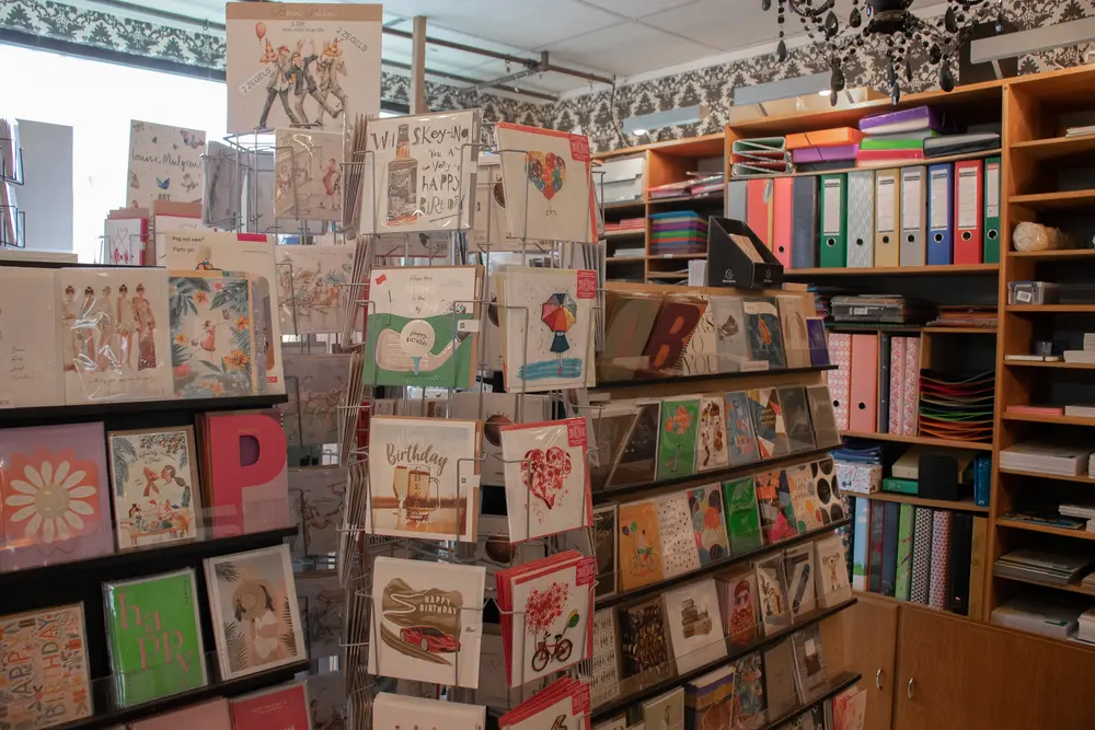 de blauwe pen wenskaarten