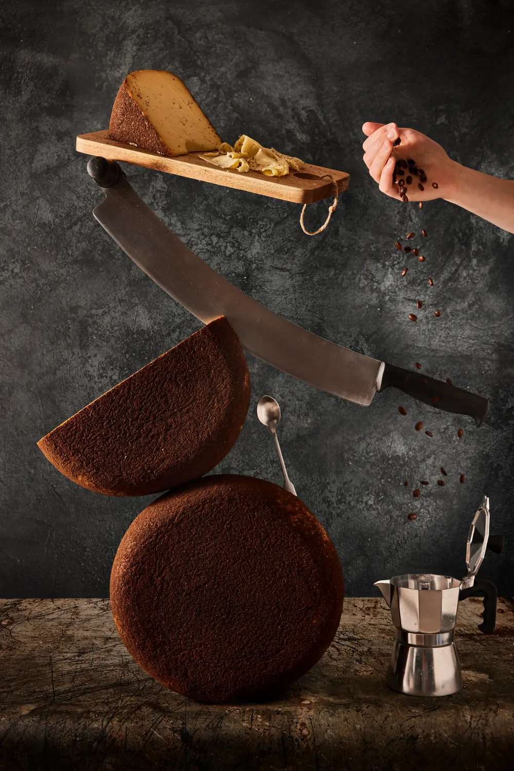 koffiekaas vandersterre met eetbare koffiekorst