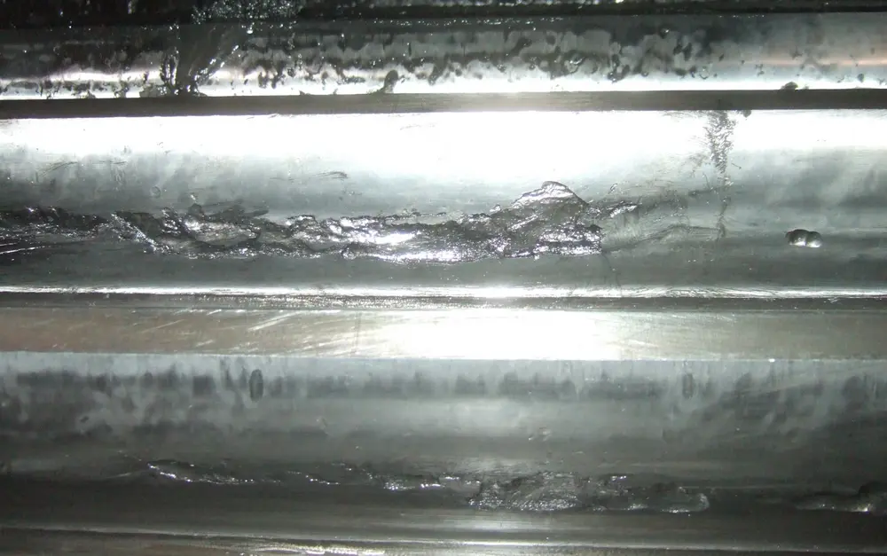 Afschilfering bij tandwielaandrijving