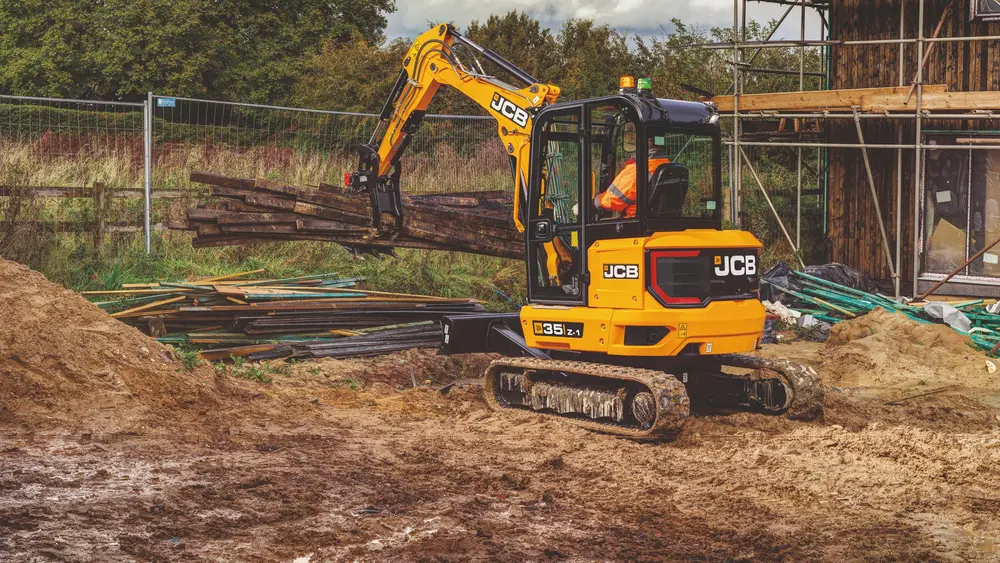 jcb graafmachine huurmarkt