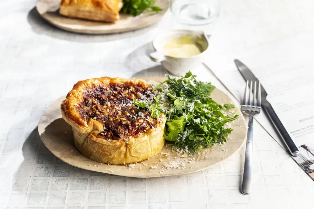 Summer quiche met aubergine