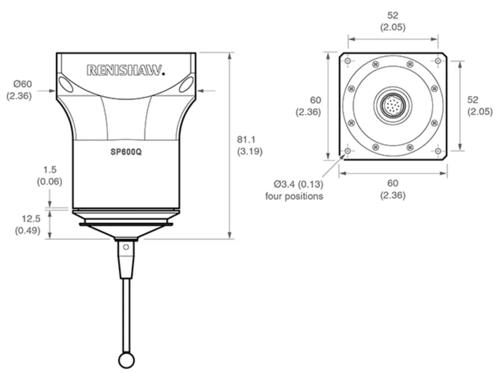 Foto scannende taster Renishaw SP600