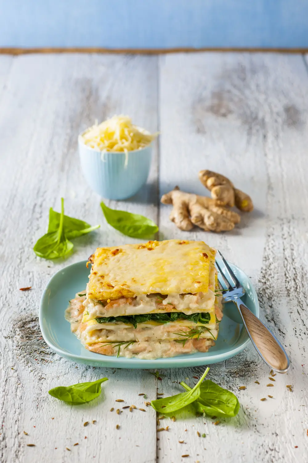Zalmlasagne Fribona
