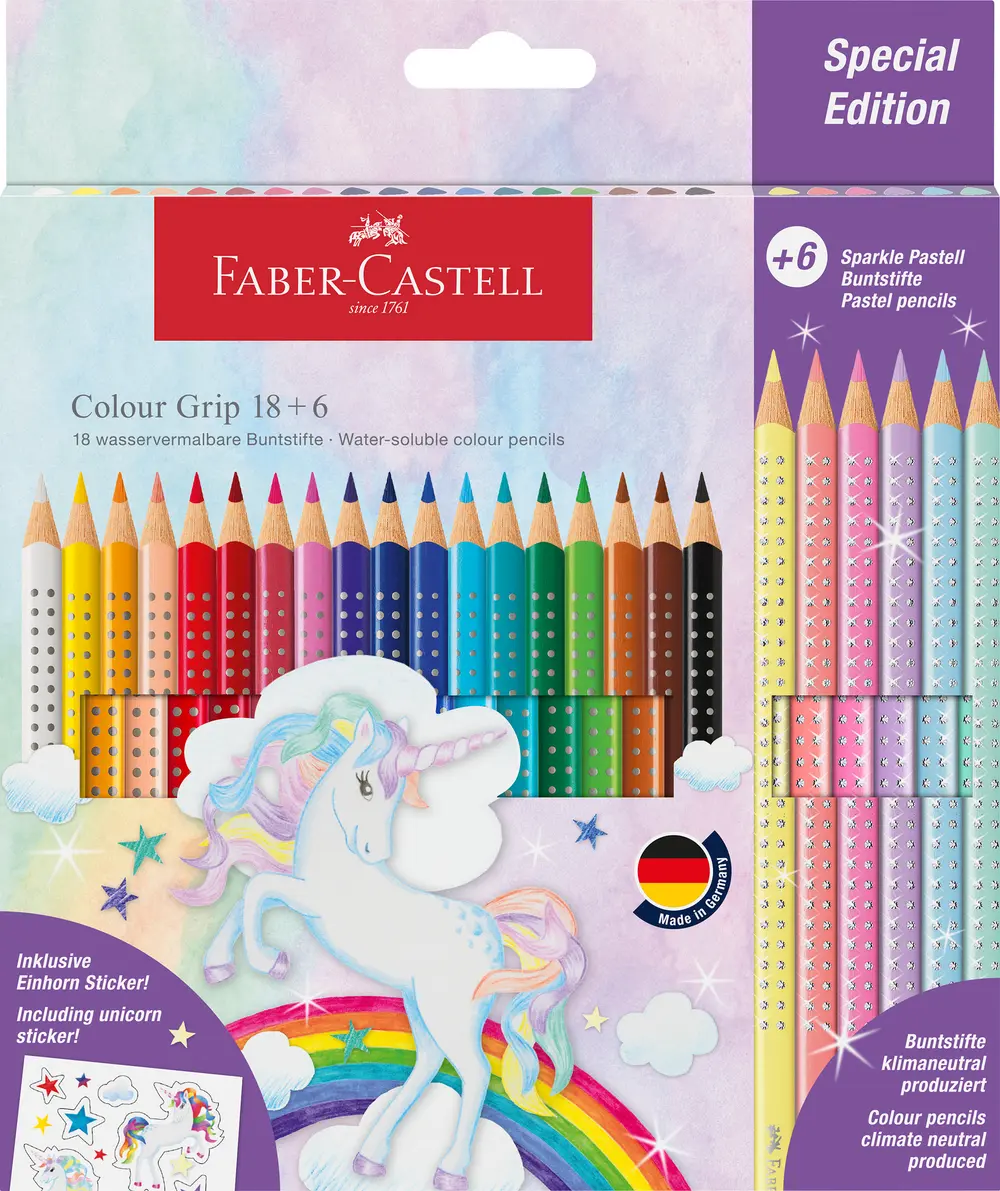 KLEURPOTLODEN FABER-CASTELL GRIP UNICORN