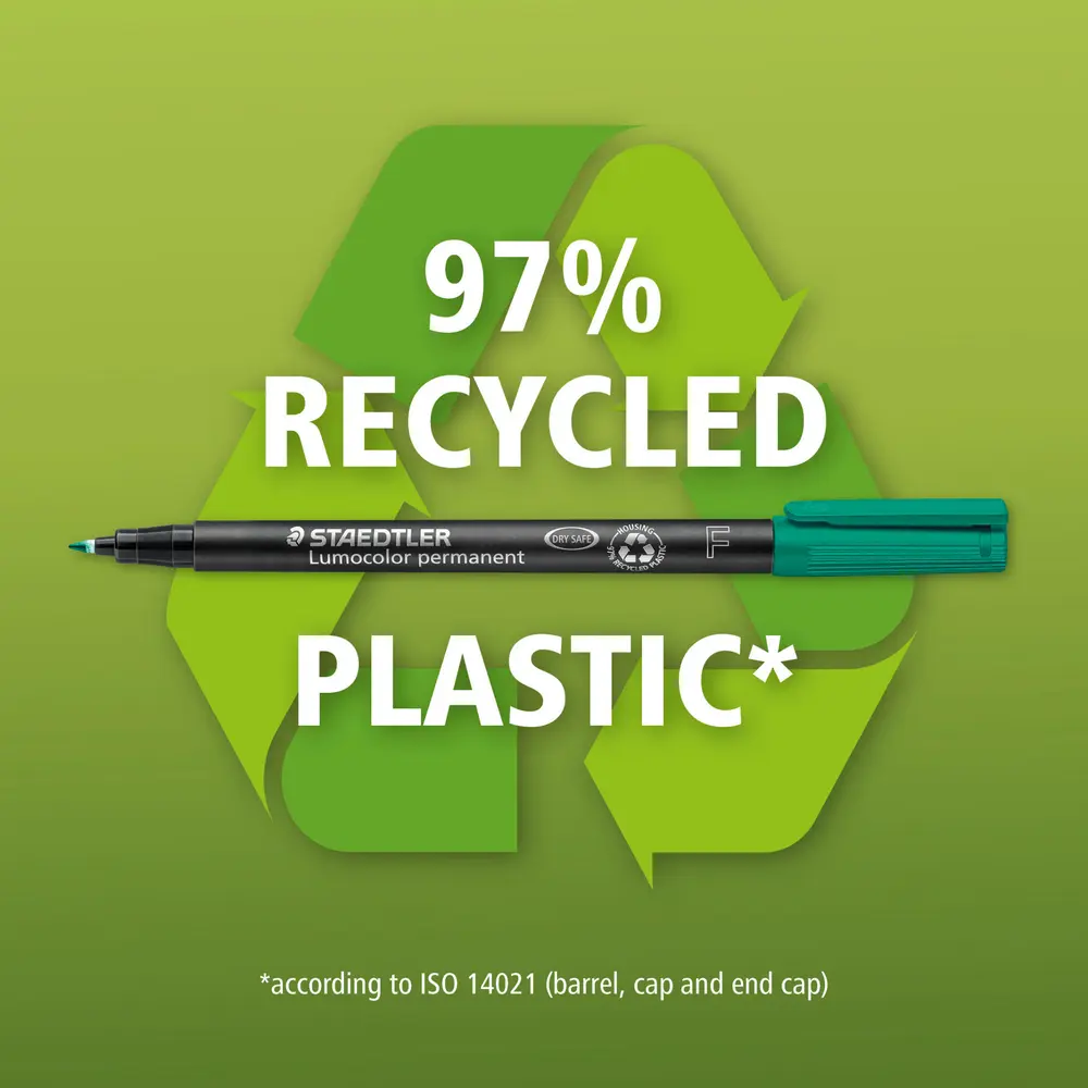 97 % recycled plastic