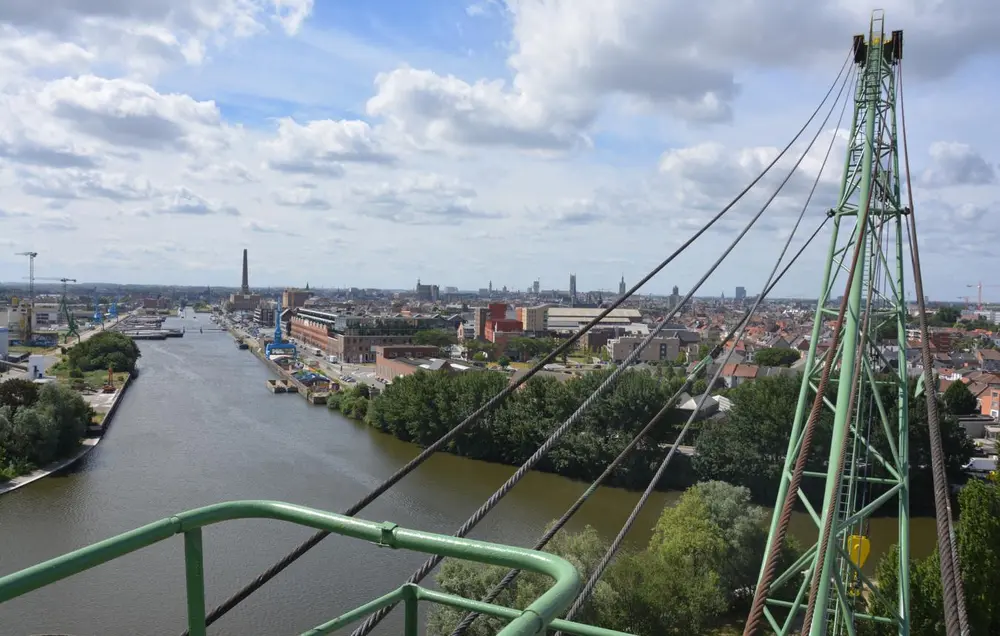 Uitzicht op stad Gent