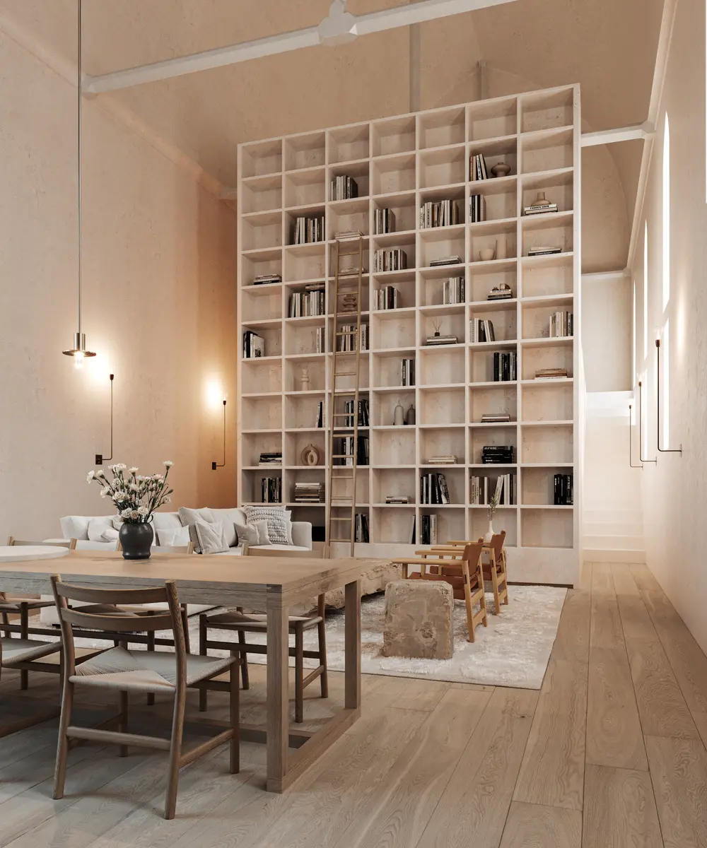 Ontspanningsruimte in woonunit Karmelklooster