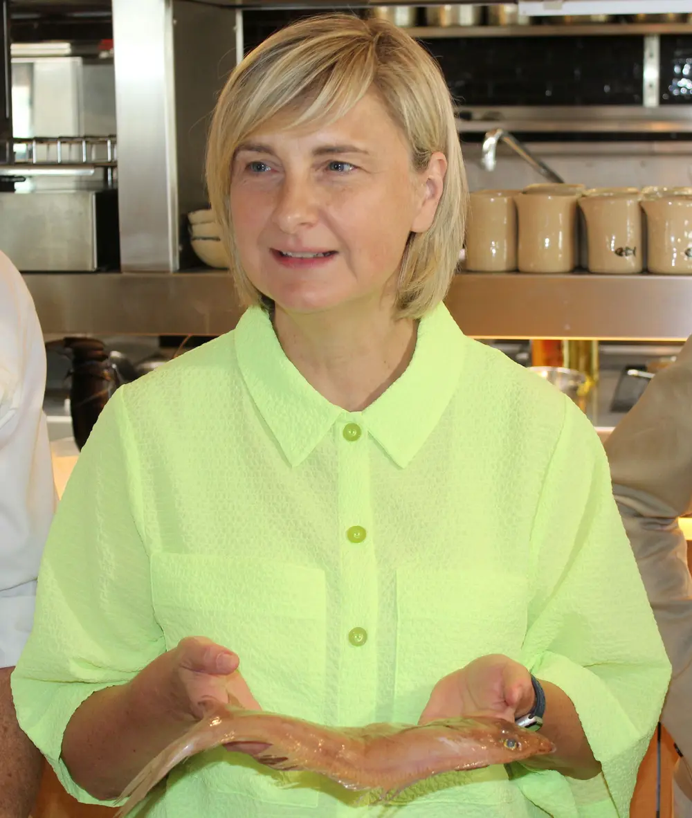 Vlaams minister van Visserij, Hilde Crevits, maakte de Vis van het Jaar bekend