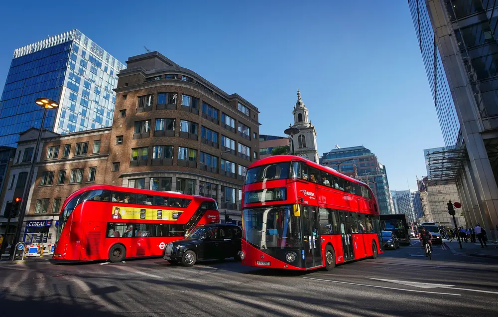 Londen bussen foto