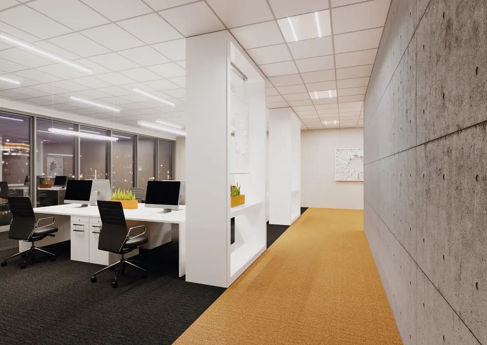office with panel indiviled everloop