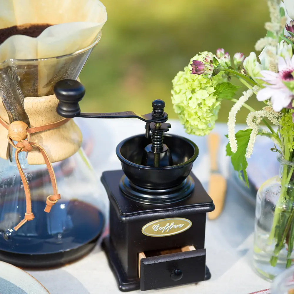 Crossselling bij handgezette koffie met bijvoorbeeld een koffiemaler