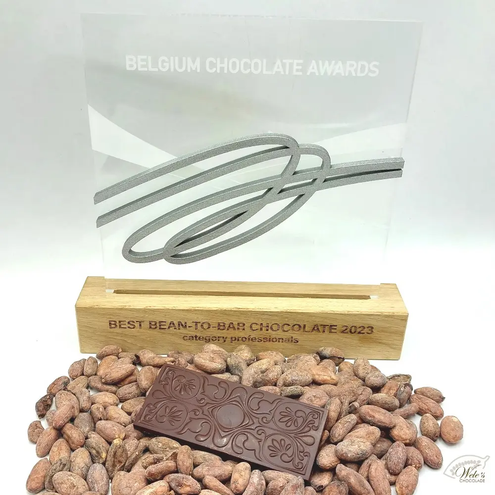 prijswinnaar Best Bean-To-Bar Belgian Chocolate Award 2023