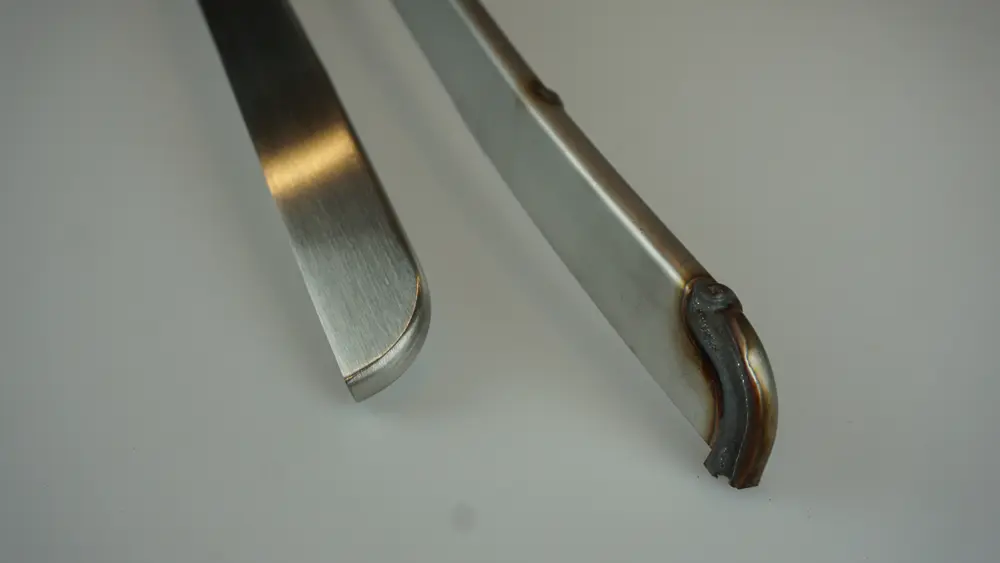 Lasranden verwijderen met robotslijpen