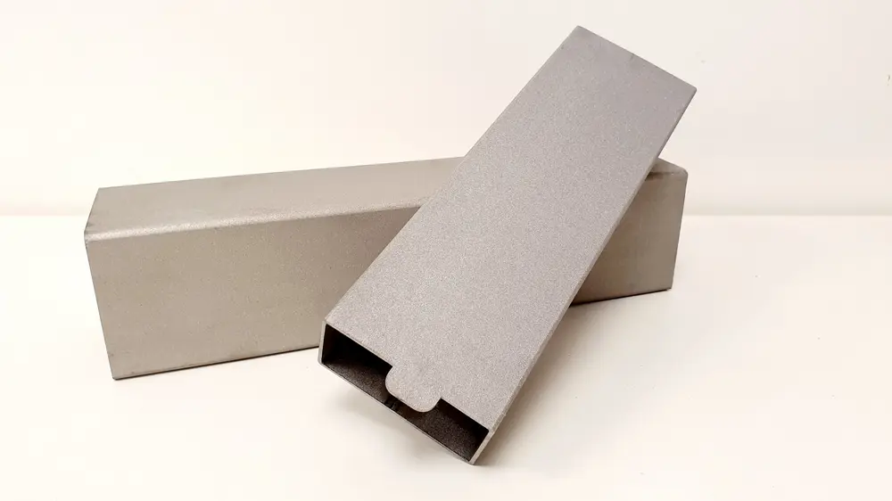 Resultaat korundstralen