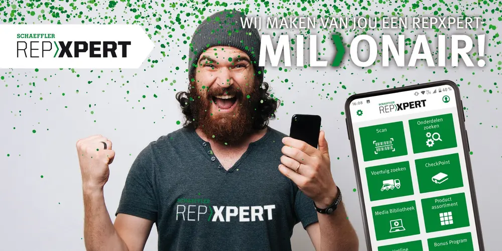 "REPXPERT Miljonair" actie in België, Nederland en Luxemburg