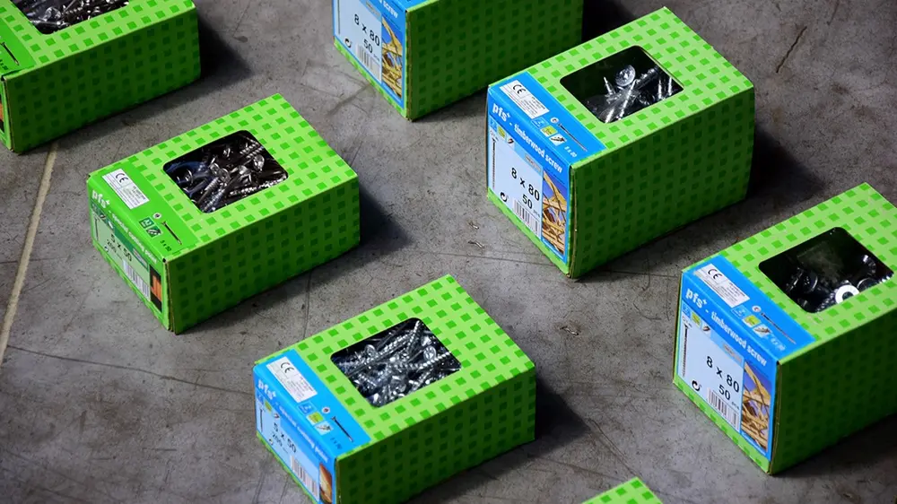 Packaging houtschroeven pgb