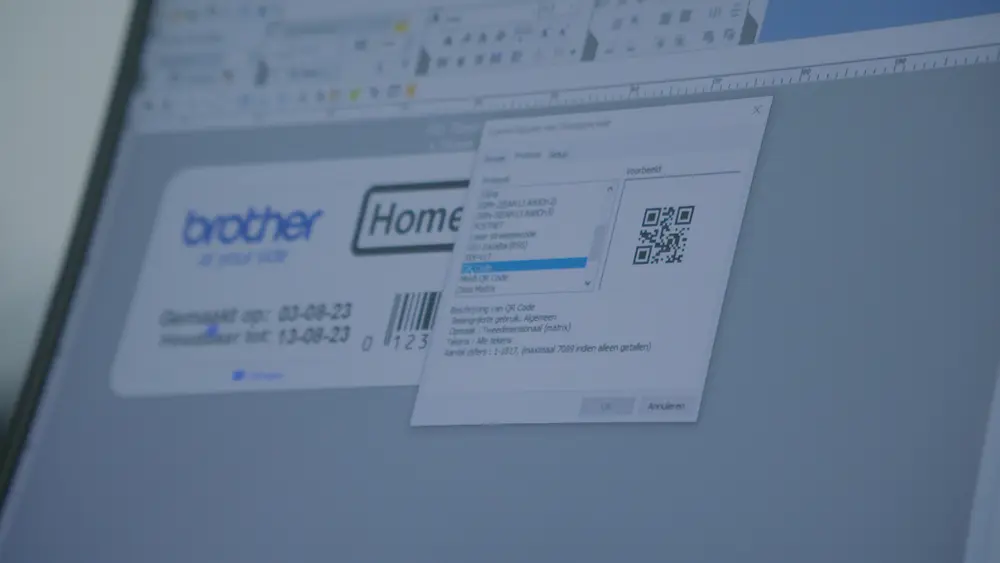 Facile à concevoir votre étiquette graçe au logiciel Brother
