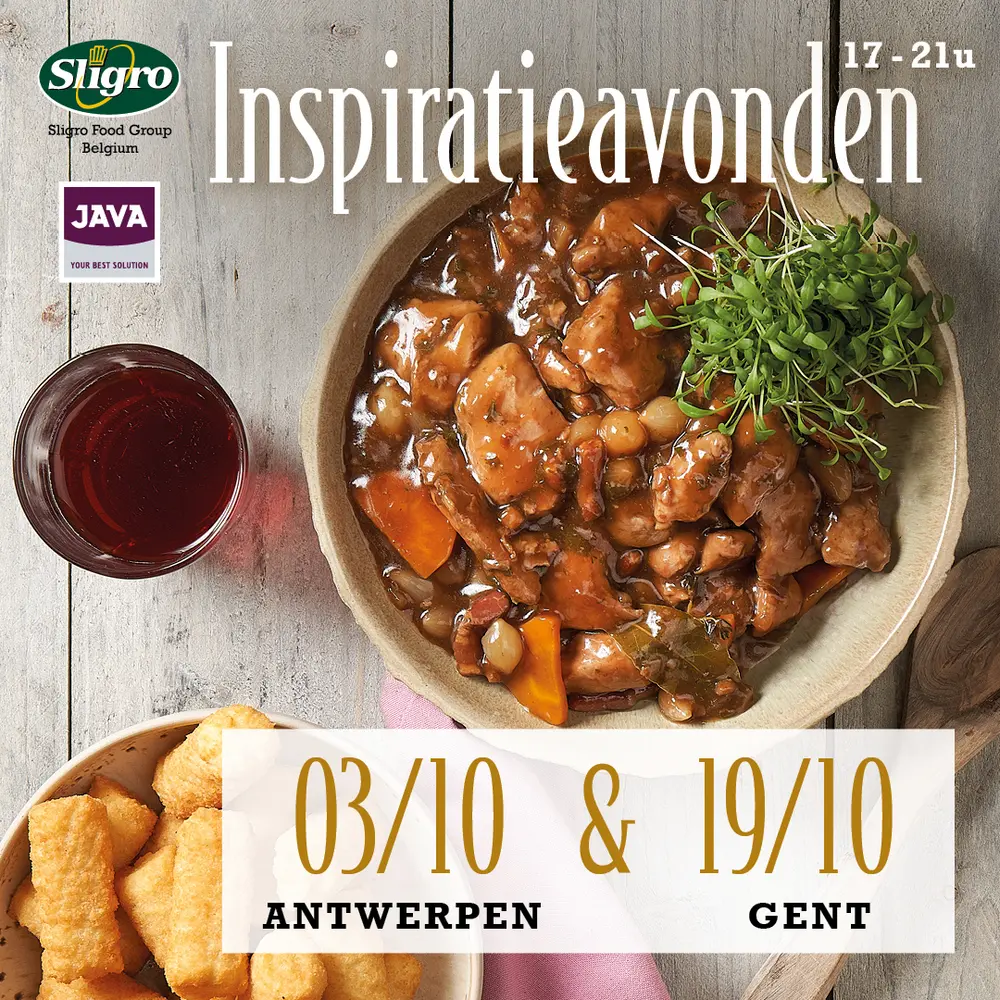 Inspiratieavonden JAVA X Sligro Foodservices Belgium