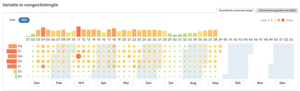 Variatie in congestielengte