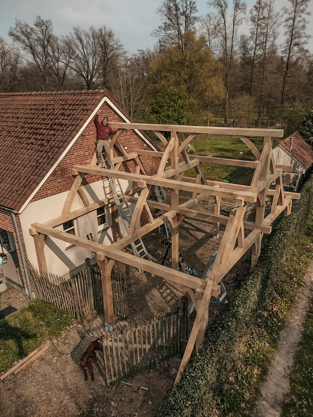 Atelier Pattar Houtbouw carport constructie