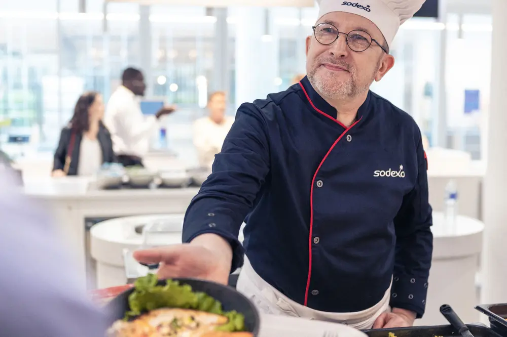 Sodexo catering on site
