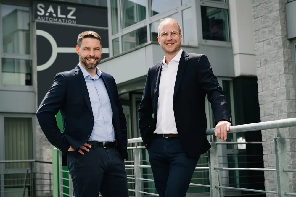 SALZ Automation CTO Dr. Thomas Holm and CEO Thomas Huettemeier 