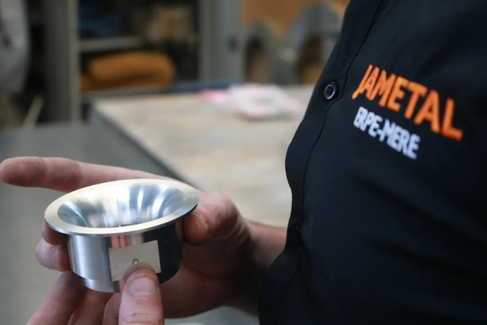 afgewerkt aluminium stuk Jametal