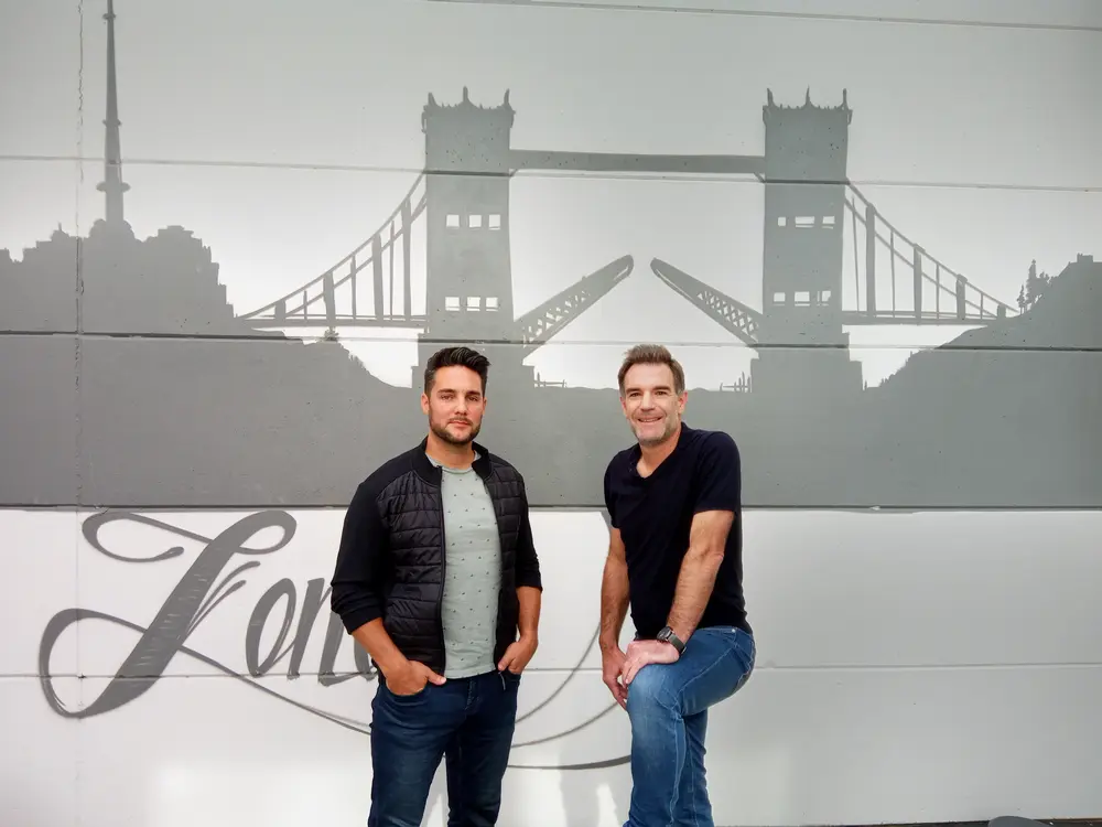 Hans Pillards, CEO van Vivo Verko Machinery (l.) en David Beelen, CEO van Fused Machinery (r.)