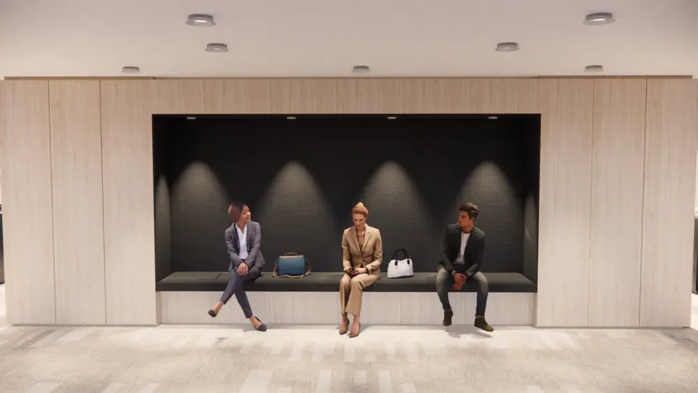 Zitbank in muur Duchêne
