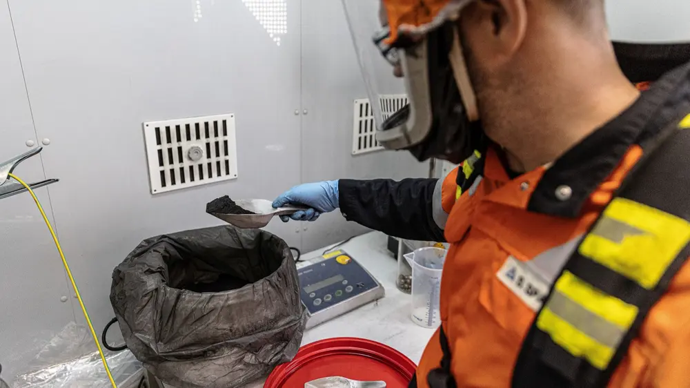 Aurubis - black mass production