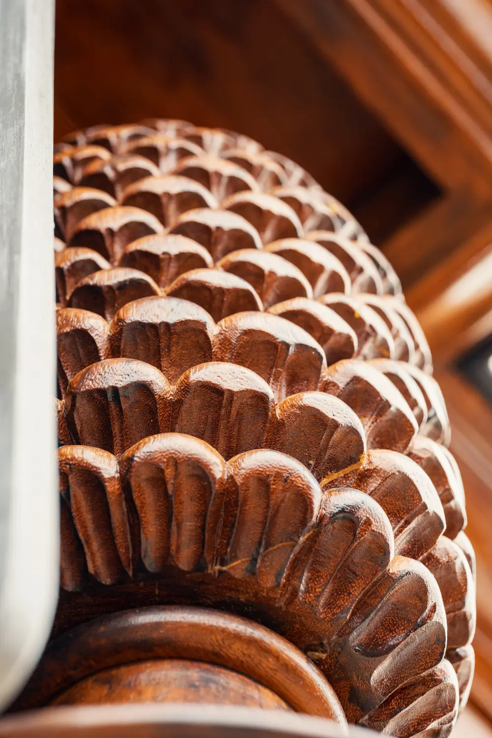 Goblet detail hout decoratie