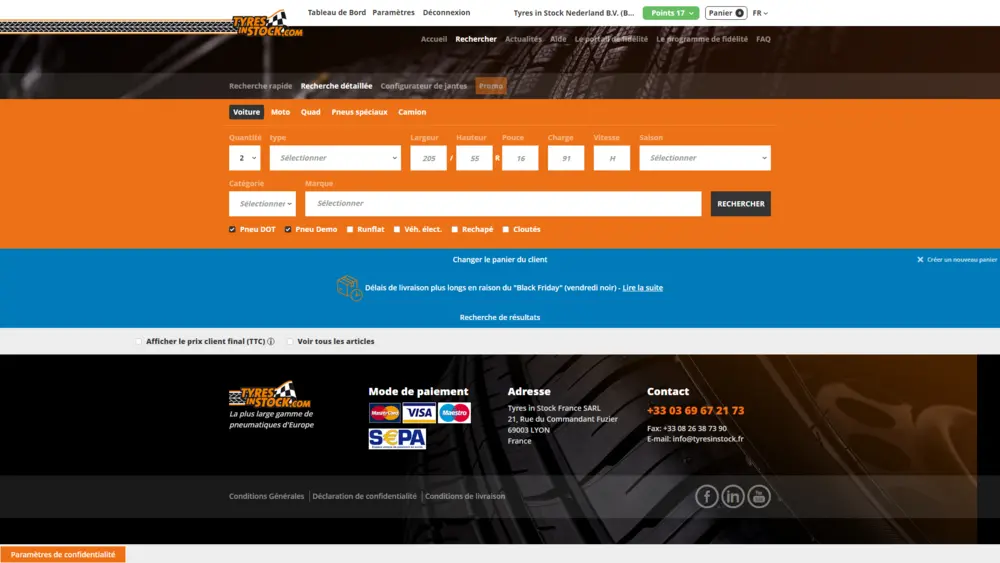 Tyres in Stock banden op voorraad