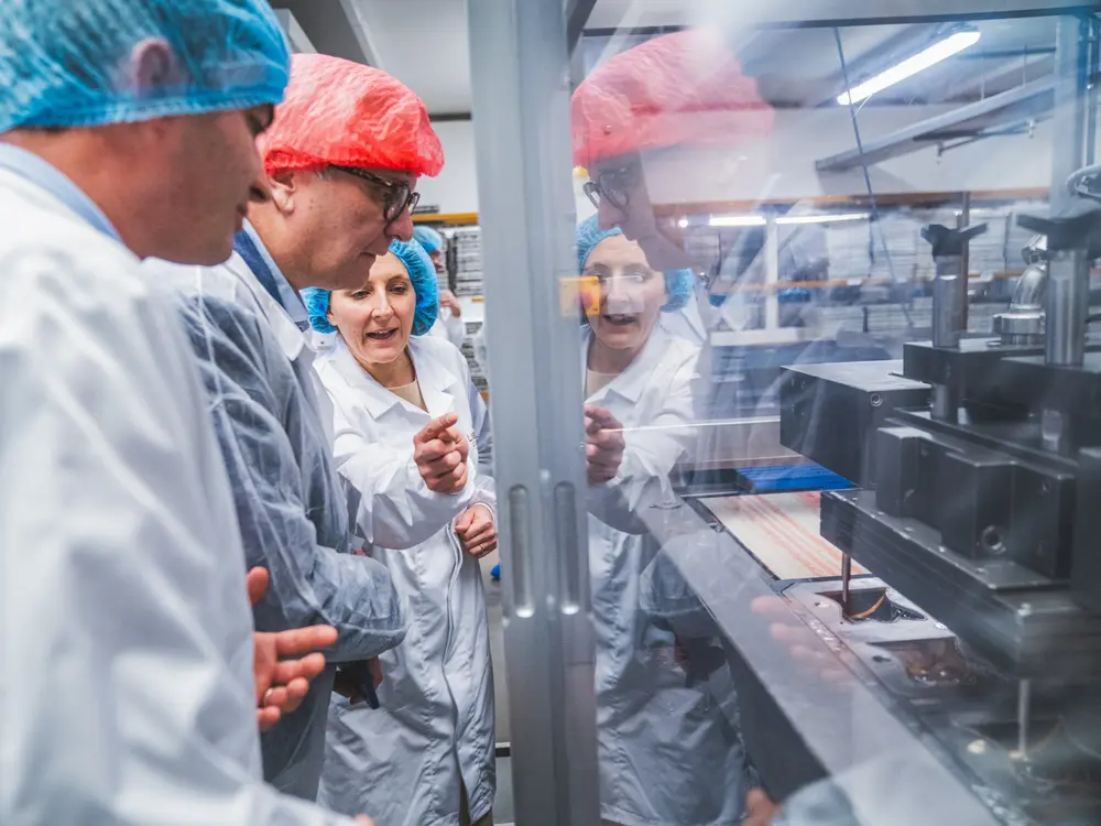 spuiten van chocolade