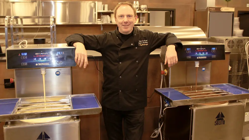 Hans De Boodt met Selmi toestellen