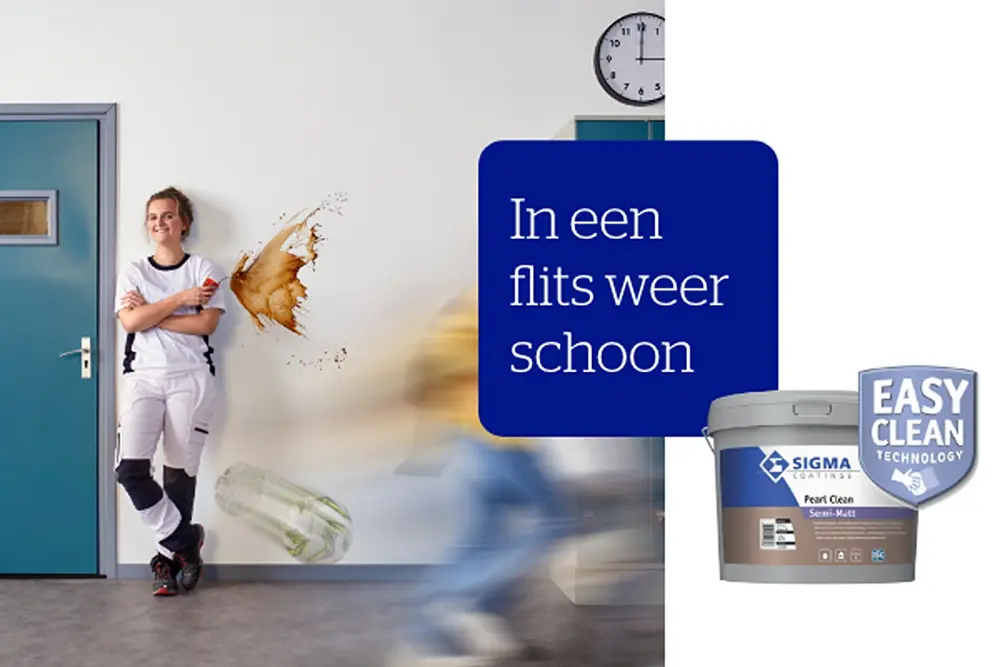 in een flits weer schoon