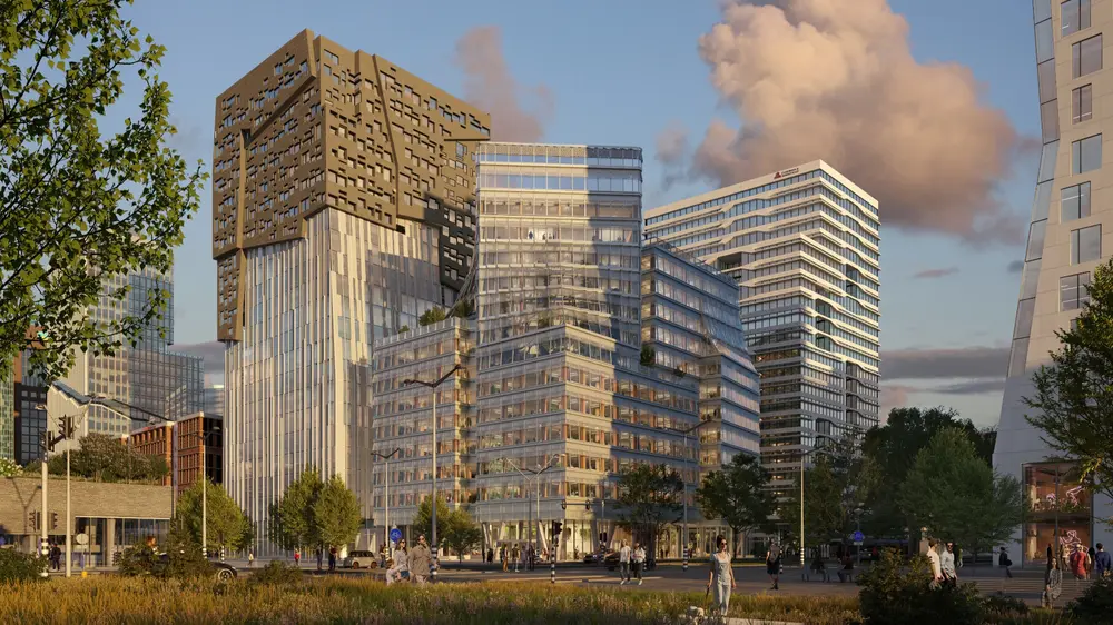 houten kantoorgebouw CubeHouse