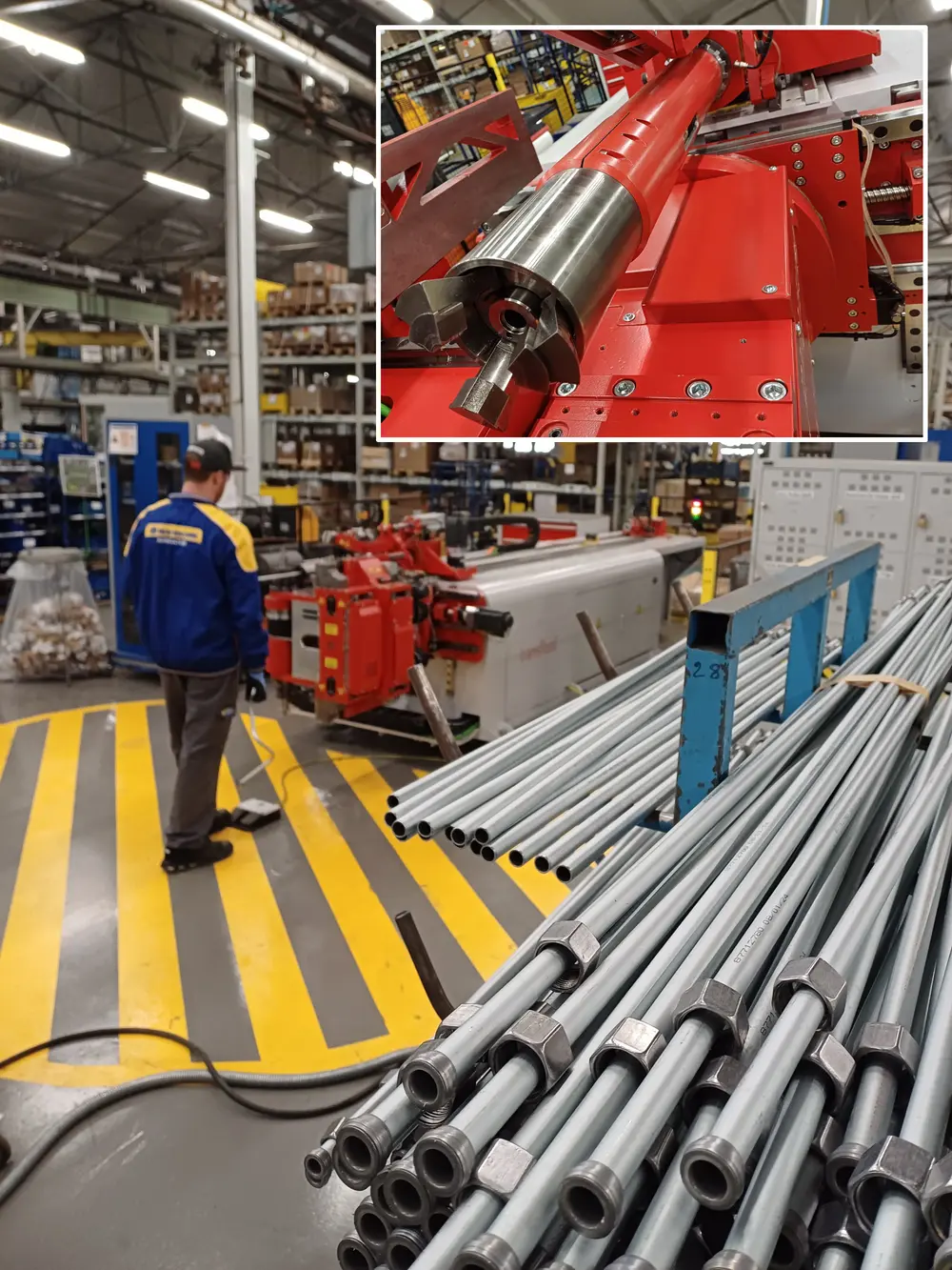 Hydraulische en rembuizen met eindvorm en moer