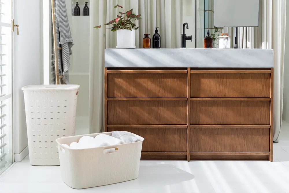 Curver Softex white wasmanden