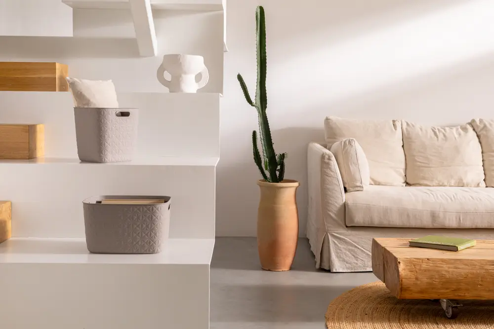 Curver Softex taupe opbergmandjes