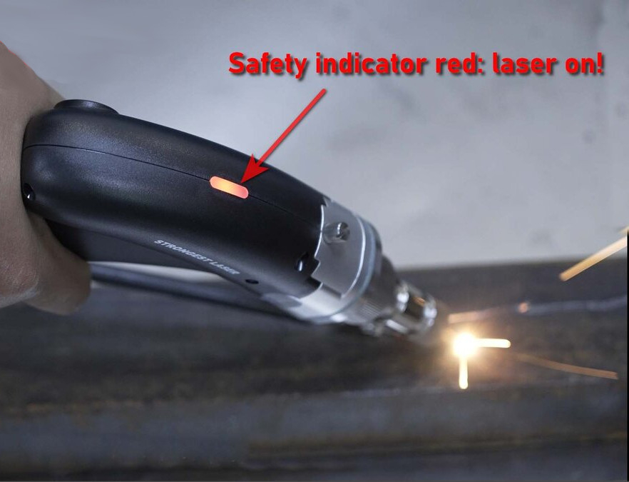 PhotonWeld A-Pro safety indicator lights