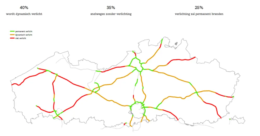 snelwegen verlichting plan
