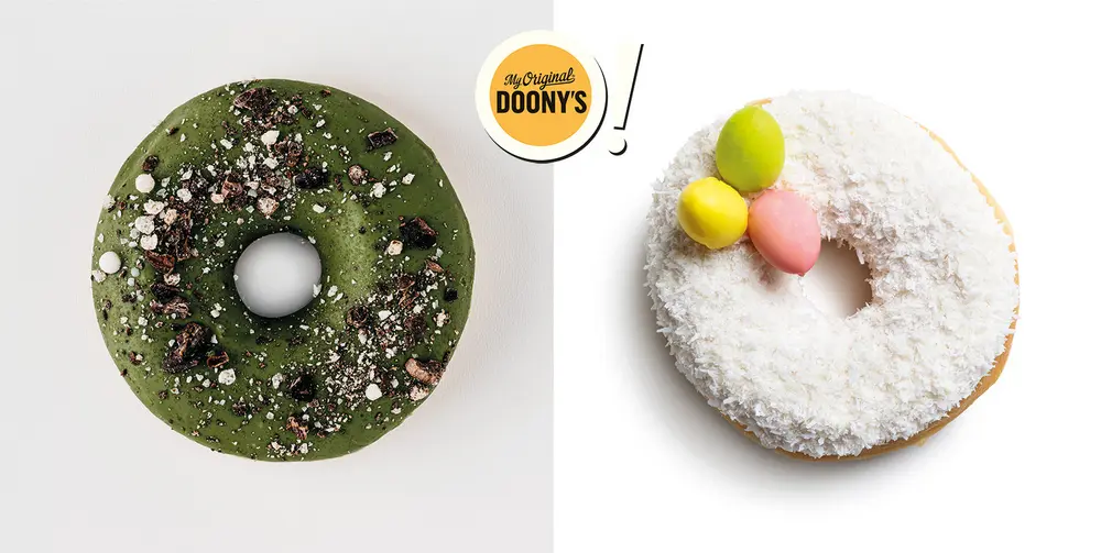 donuts matcha kokos pasen