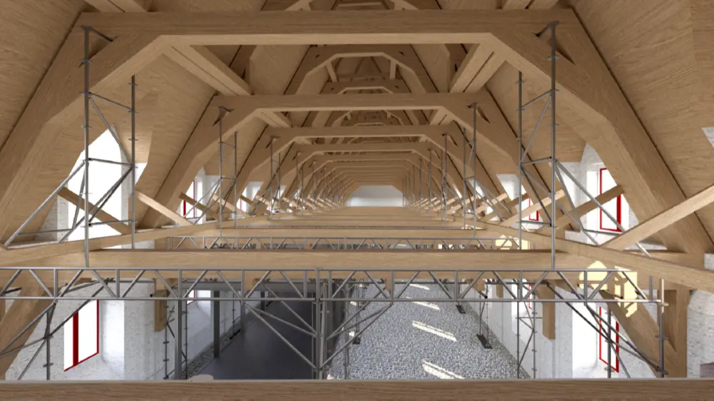 Groot Vleeshuis Gent balken