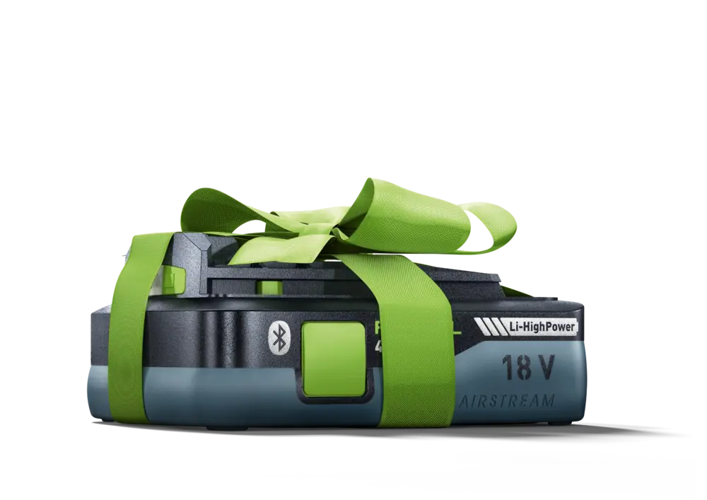 gratis batterij bij aankoop festool